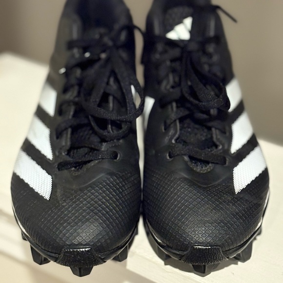 Adidas Adizero Impact.2 Youth Size 5.5 Black White Football Cleats IF5108 - Picture 6 of 10